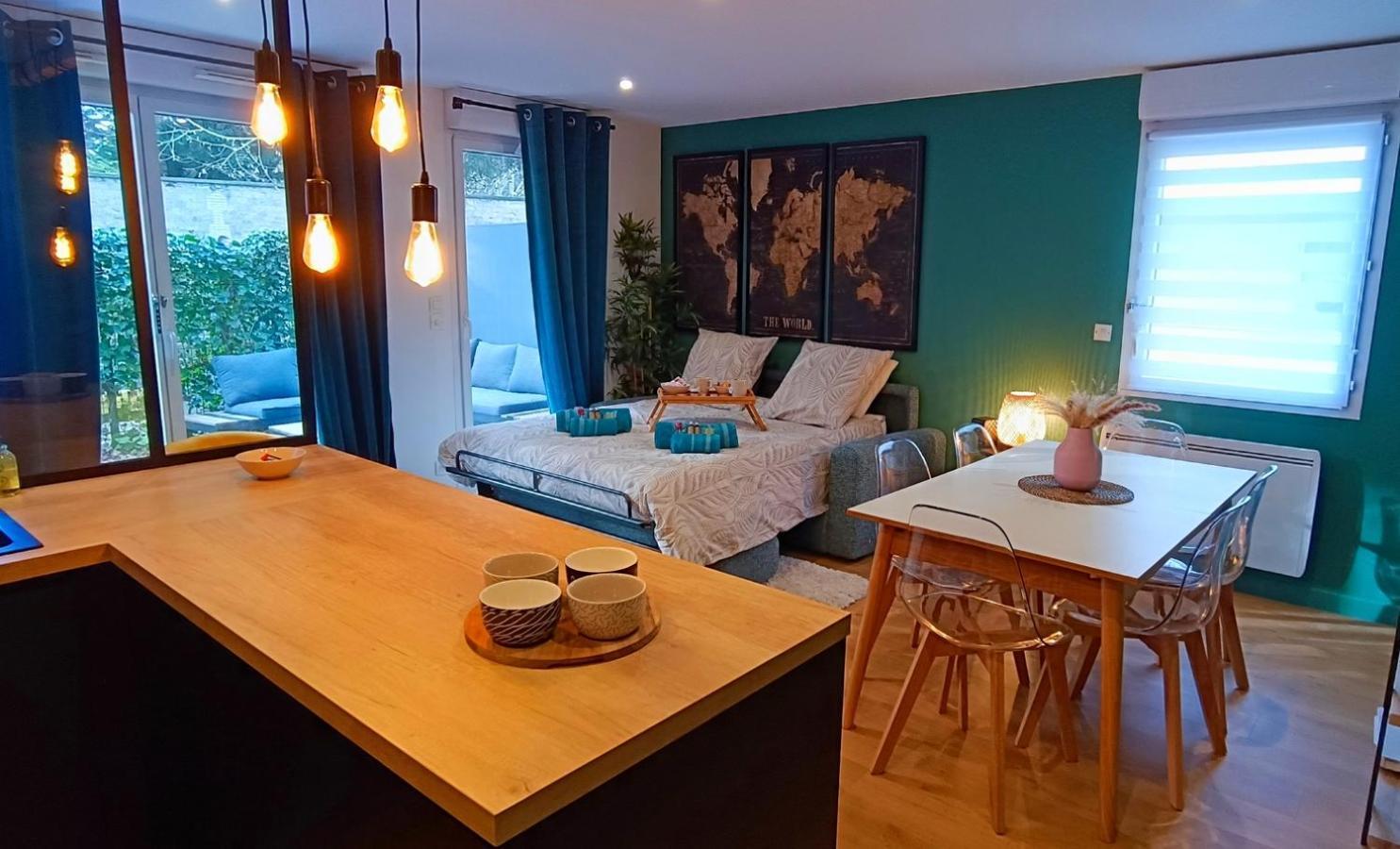 O Belappart - Garage Prive Gratuit Et Terrasse En Centre-Ville Caen Kültér fotó